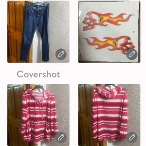 EUC Levi’s Skinny👖18M+3X🦘pocket hoodie💞+10x4”💀🔥NOC